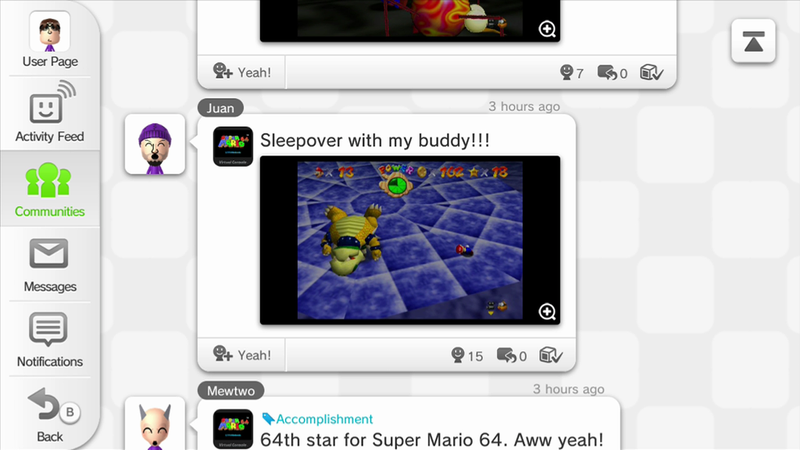 Illustration for article titled Miiverse Reacts To Super Mario 64 On Wii U